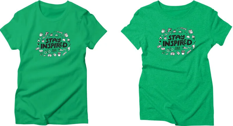 camiseta de triple mezcla