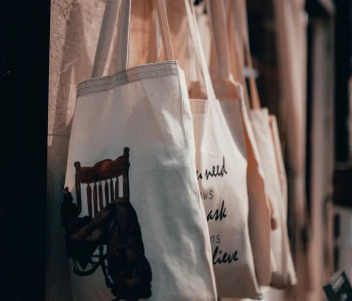 Bolsas de compra de algodón personalizadas y económicas