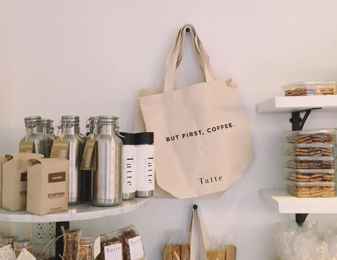 Bolsas de compra personalizadas baratas con letras