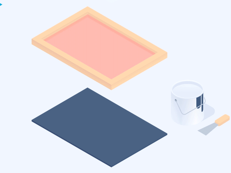 Animación sobre serigrafía