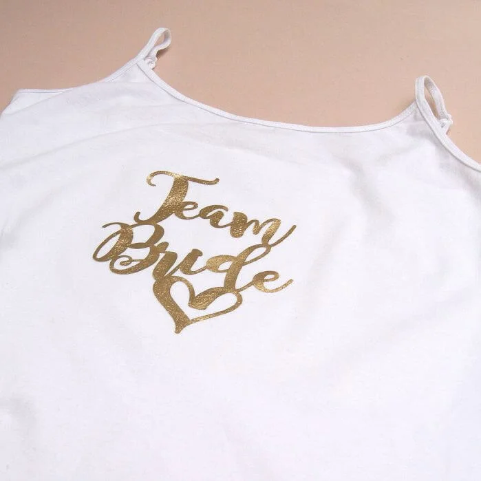 Camisetas para la despedida de soltera del equipo de la novia