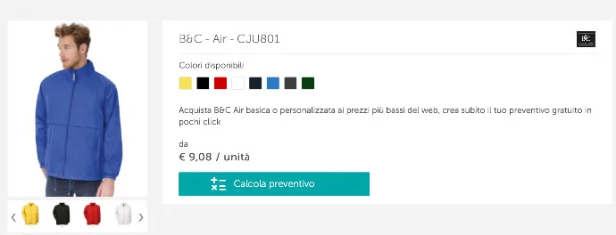 Cortavientos personalizados B&C Air