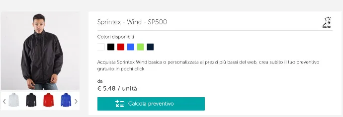 Cortavientos personalizados Sprintex en Burger Print