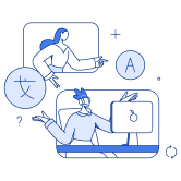 Icono Representante de atención al cliente - Multilingüe